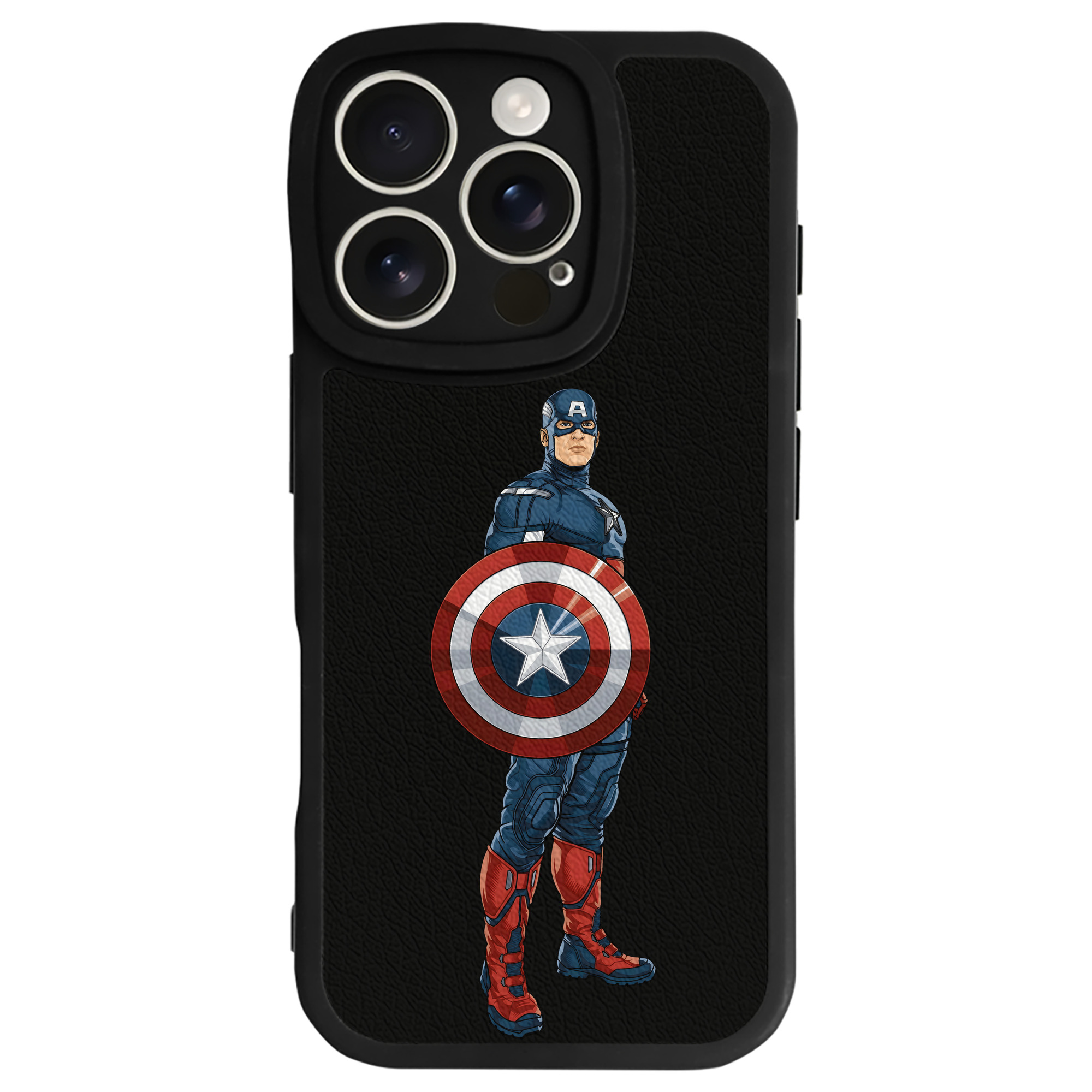 （画像用） アベンジャーズ The Avengers 【iPhone 16シリーズ対応】シリコンスマホケース（レザー調） 材質：シリコン